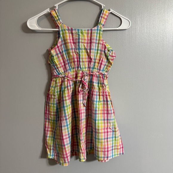 Sweet Heart Rose Plaid Pink and Yellow Sundress Size 6 - Picture 8 of 8
